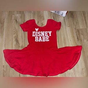 Gently used WILD RICH KIDS WRK DISNEY BABE SKIRTED LEO SIZE 5/6 Dark pink